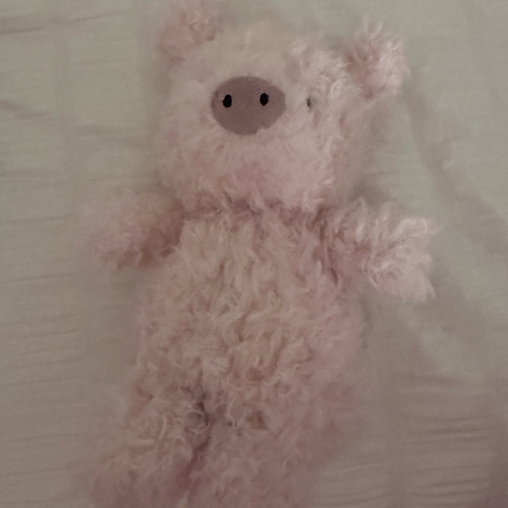 Jellycat Fuzzy Plush in Soft Pink